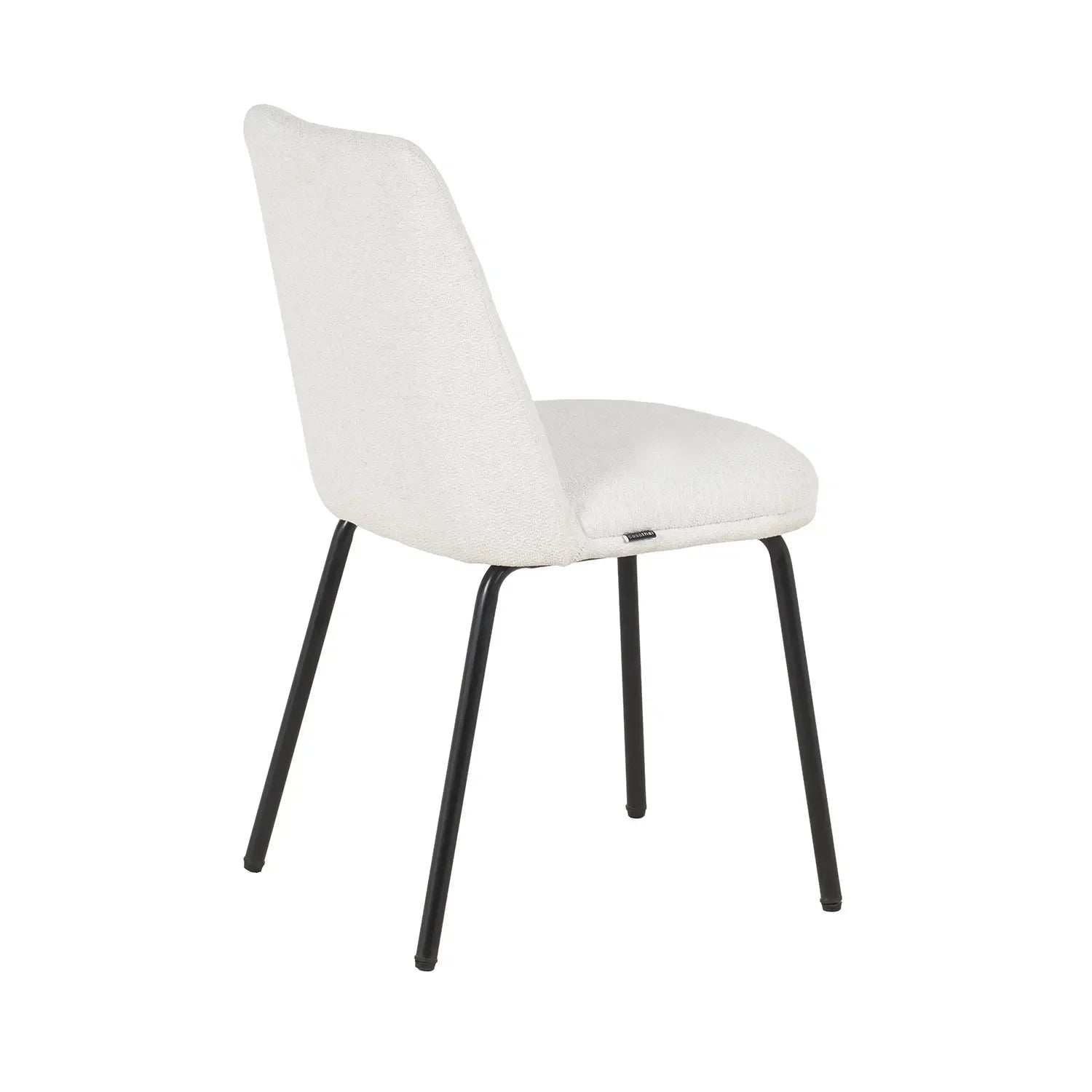 SEDIA DA PRANZO IMBOTTITA SABBIA GAMBE NERE LUSTRA