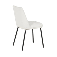 SEDIA DA PRANZO IMBOTTITA SABBIA GAMBE NERE LUSTRA