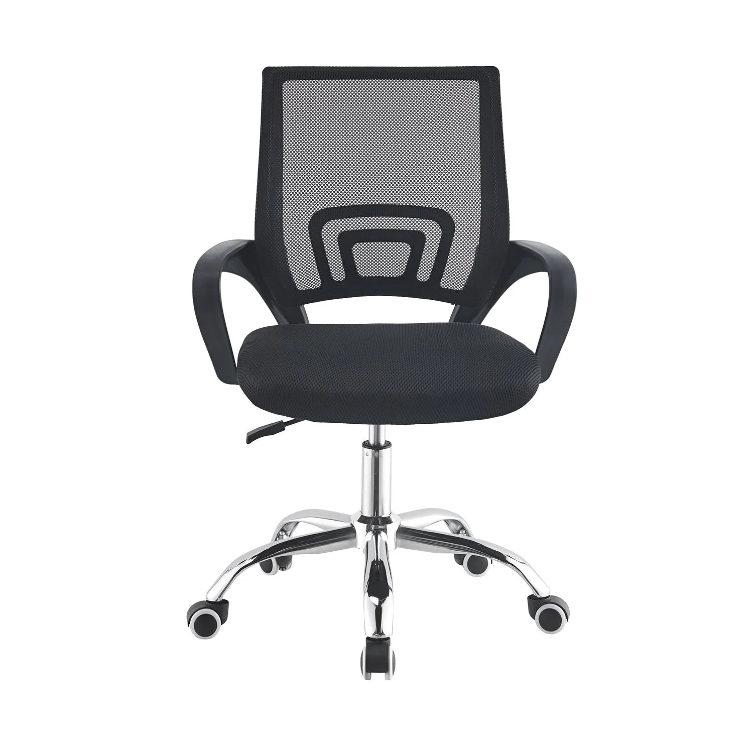 LÚZETE - SEDIA DA SCRIVANIA AETHELRED NERO CROMO