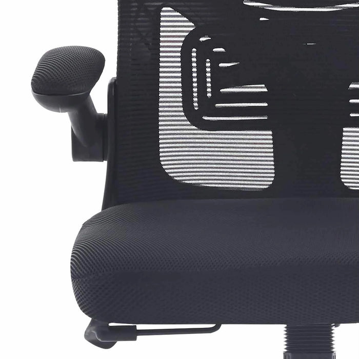 LÚZETE - SEDIA DA SCRIVANIA AVENTURINA NERA CON ROTELLE