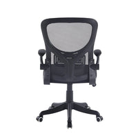 LÚZETE - SEDIA DA SCRIVANIA AVENTURINA NERA CON ROTELLE