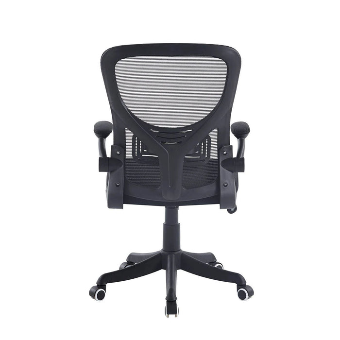 LÚZETE - SEDIA DA SCRIVANIA AVENTURINA NERA CON ROTELLE