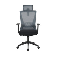 LÚZETE - SEDIA DA UFFICIO GRIGIA/NERA SITWELL