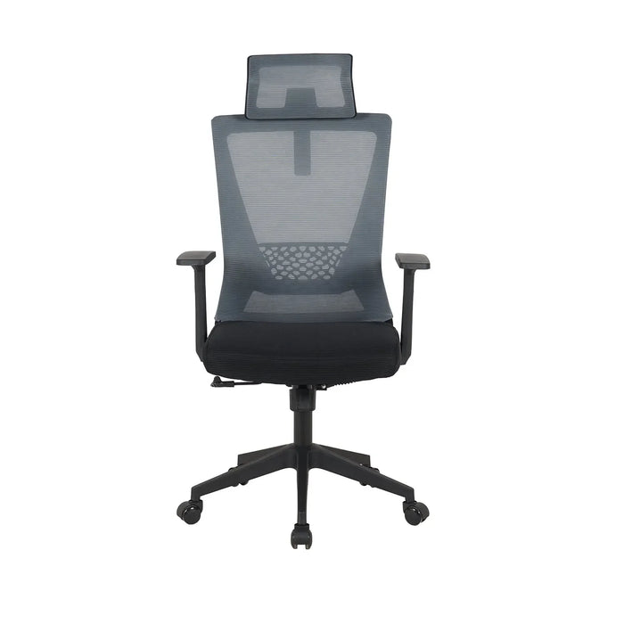 LÚZETE - SEDIA DA UFFICIO GRIGIA/NERA SITWELL