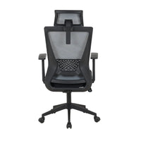 LÚZETE - SEDIA DA UFFICIO GRIGIA/NERA SITWELL