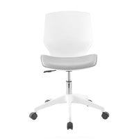 LÚZETE - SEDIA DA UFFICIO LAWRENCE CON ROTELLE BIANCO