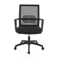 LÚZETE - SEDIA DA UFFICIO SCOTT CON RUOTE NERE