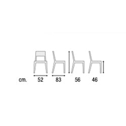 4 sedie da giardino nere Nero, ZZNLF6063