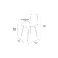 LÚZETE - SEDIA FANTASIA ANTRACITE