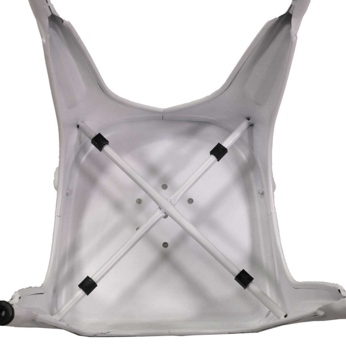 Sedia ferro new bristol bianco antico cm 43x43h45/84