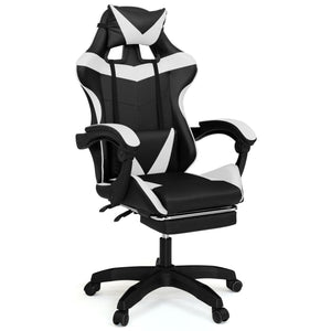 IDMarket - Sedia gaming, sedia ufficio nero e bianco ALEX