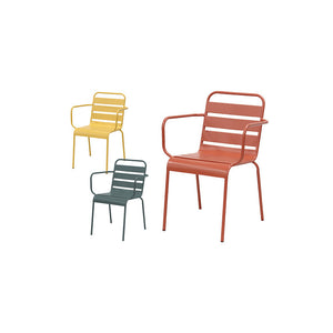 Sedia GDLC Fly Colors acciaio terracotta 52×56×82 cm – esterno