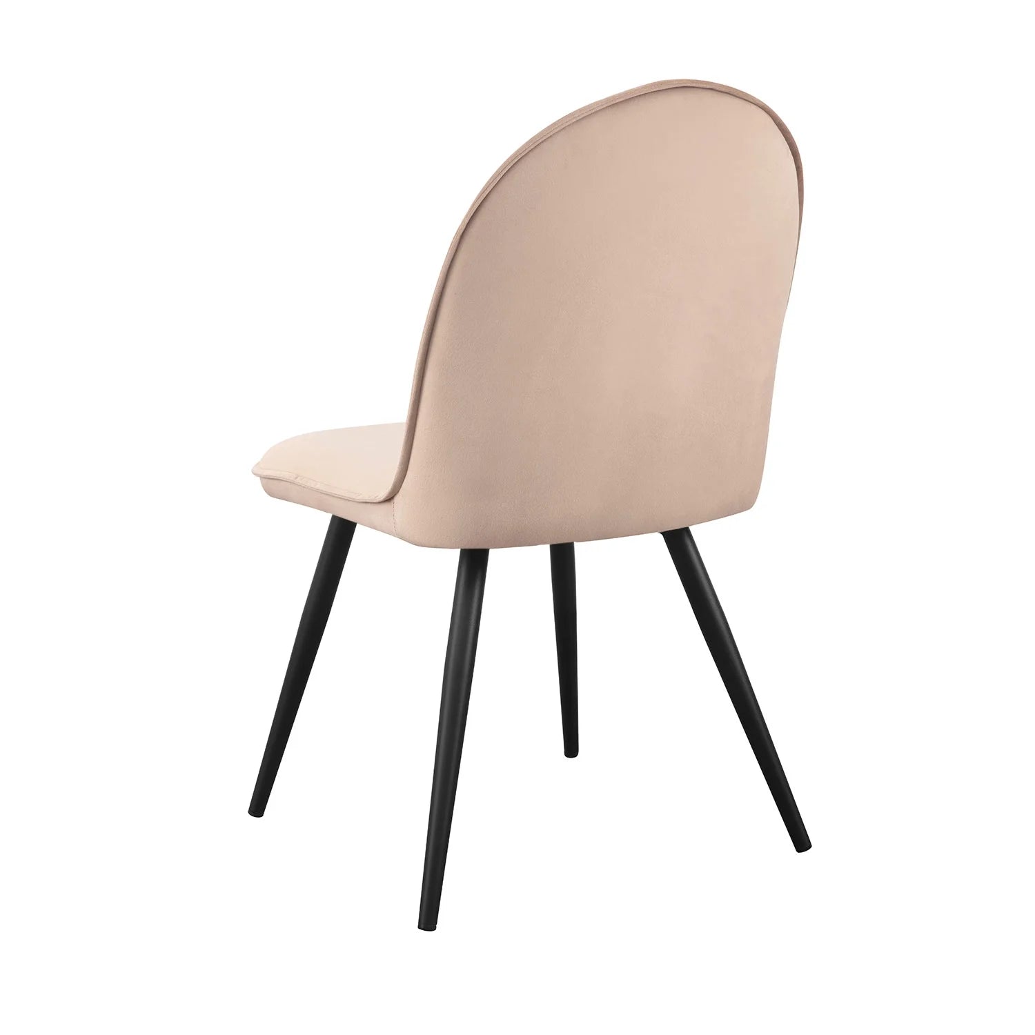 LÚZETE - SEDIA HADLEY IN VELLUTO SABBIA