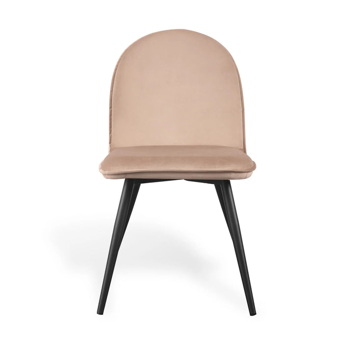 LÚZETE - SEDIA HADLEY IN VELLUTO SABBIA