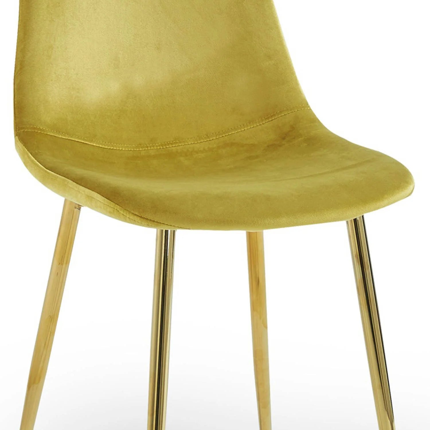 LÚZETE - SEDIA HADLEY VELLUTO DORATO