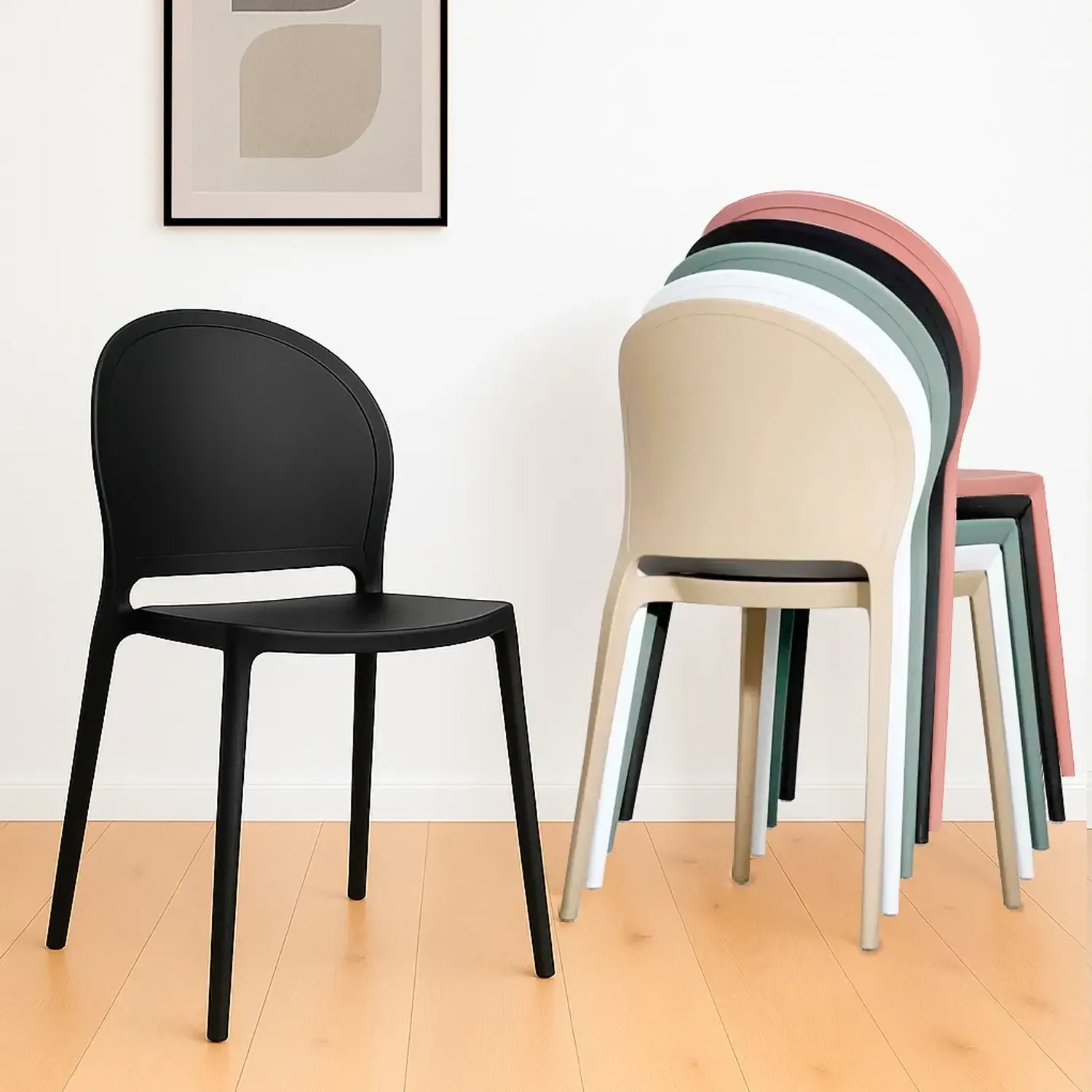 SEDIA IMPILABILE HARLEM NERA