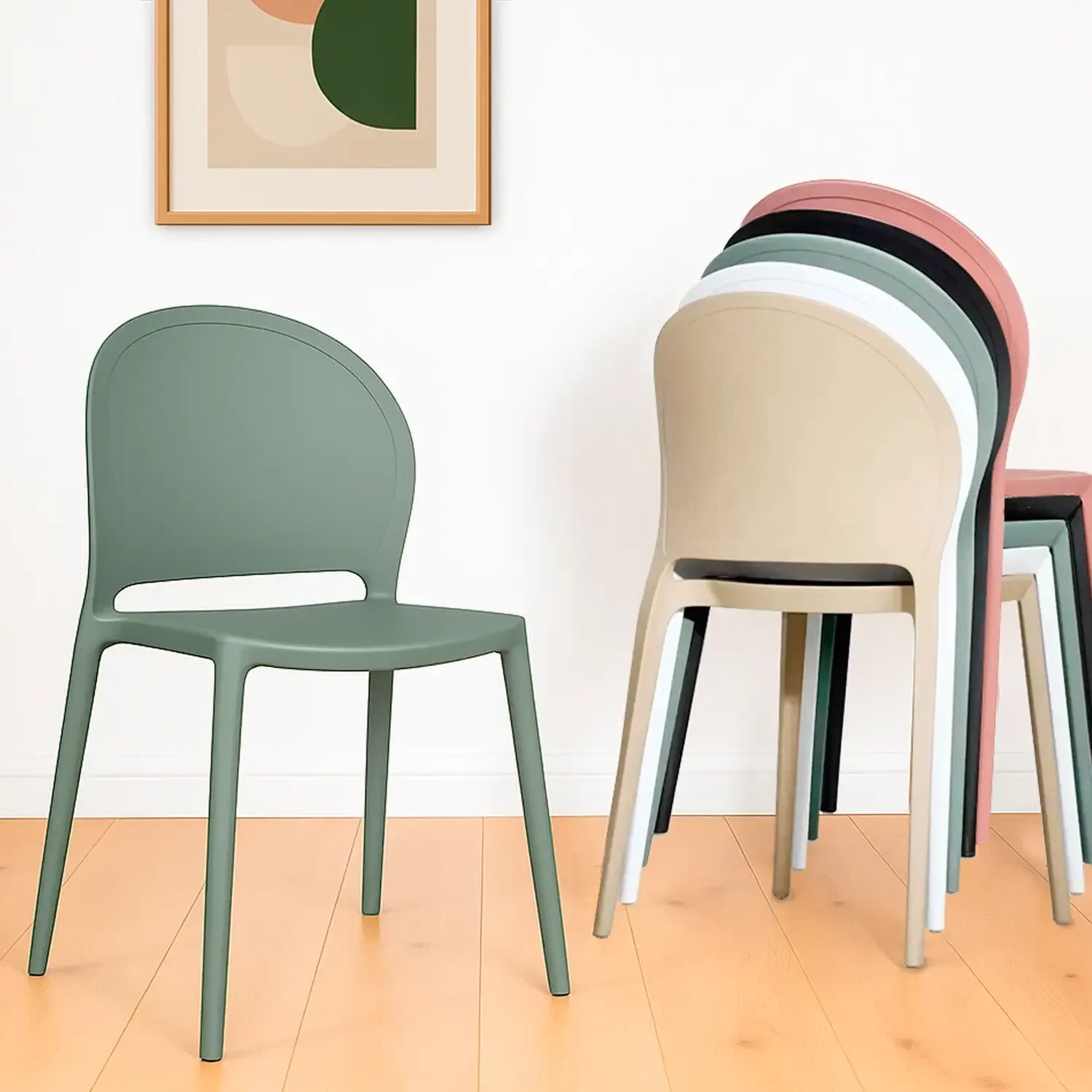 LÚZETE - SEDIA IMPILABILE KALE HARLEM VERDE