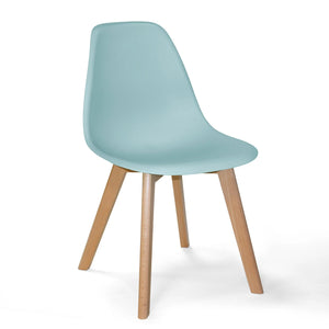 LÚZETE - SEDIA IN LEGNO TOWER SCARLETT ACQUAMARINA