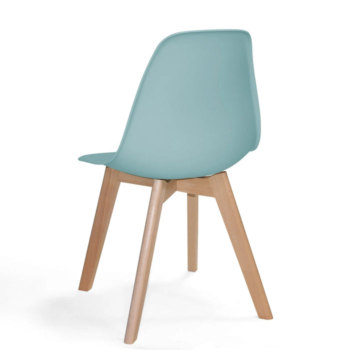 LÚZETE - SEDIA IN LEGNO TOWER SCARLETT ACQUAMARINA