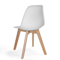 LÚZETE - SEDIA IN LEGNO TOWER SCARLETT WHITE