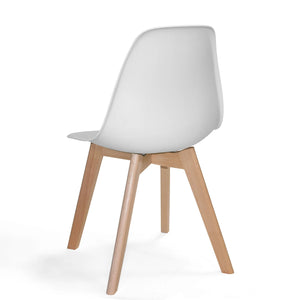 LÚZETE - SEDIA IN LEGNO TOWER SCARLETT WHITE