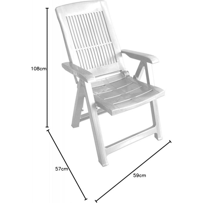 Sedia in Pp Bianco Tampa