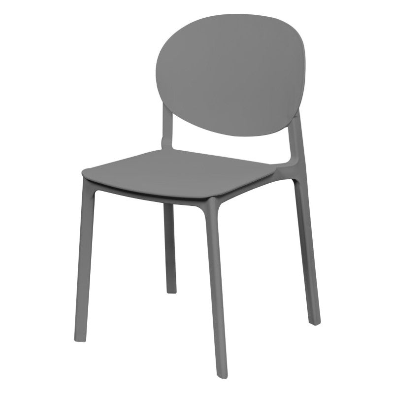 Sedia In Pp Eloise Grigio 47,5x57x79 Cm