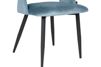 Sedia da pranzo imbottita in velluto carta da zucchero - Zoe (2pz) - SD25ZOPM