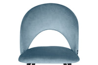 Sedia da pranzo imbottita in velluto carta da zucchero - Zoe (2pz) - SD25ZOPM