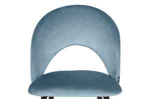 Sedia da pranzo imbottita in velluto carta da zucchero - Zoe (2pz) - SD25ZOPM