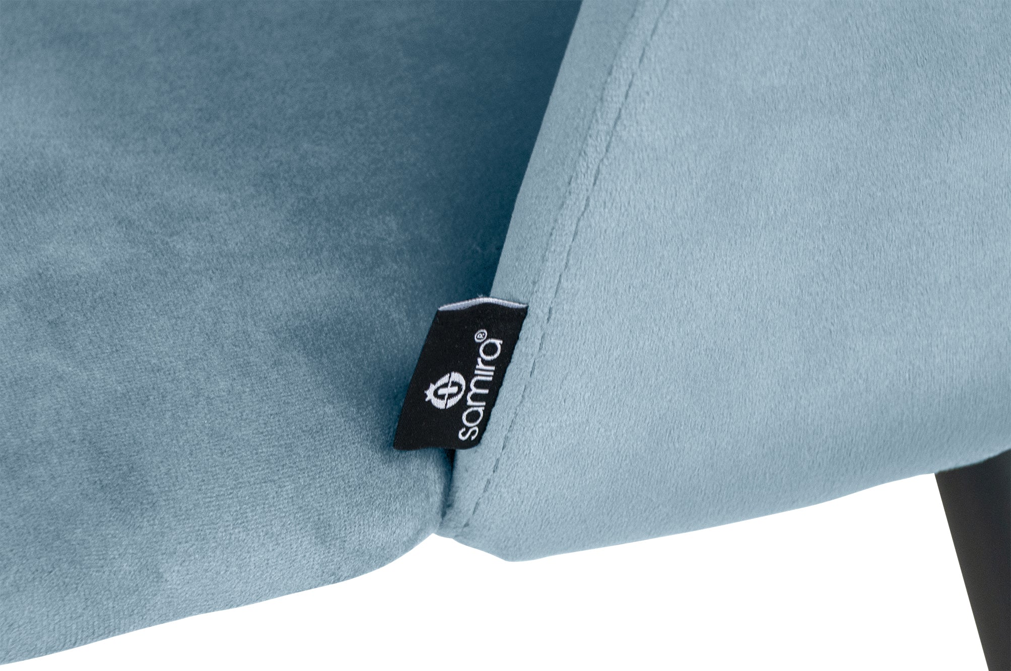 Sedia da pranzo imbottita in velluto carta da zucchero - Zoe (2pz) - SD25ZOPM