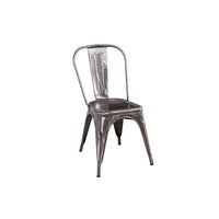 LÚZETE - SEDIA JOSEPHINE IN METALLO INVECCHIATO