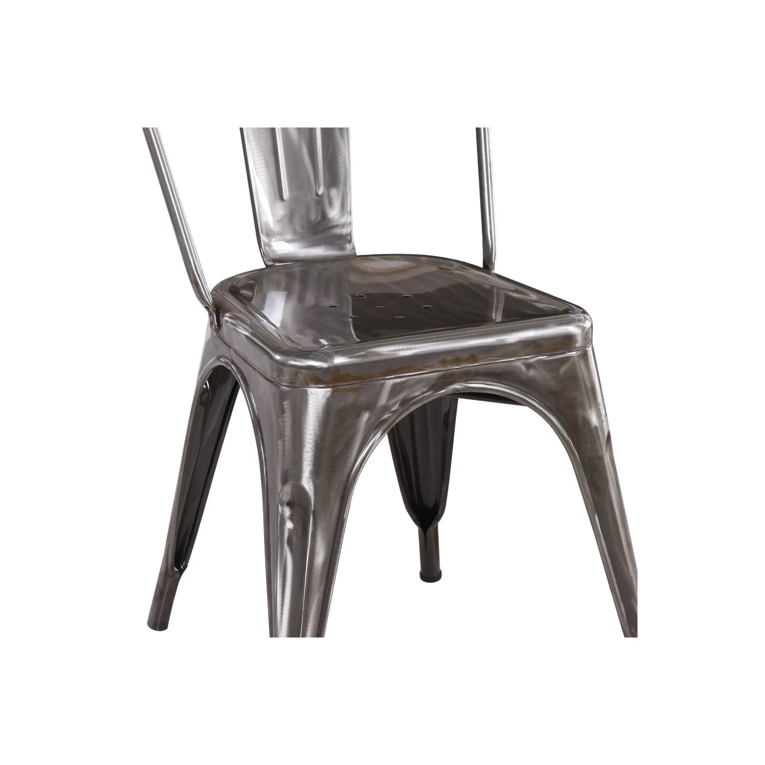 LÚZETE - SEDIA JOSEPHINE IN METALLO INVECCHIATO