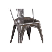 LÚZETE - SEDIA JOSEPHINE IN METALLO INVECCHIATO