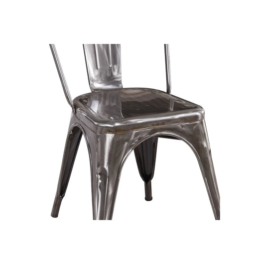 LÚZETE - SEDIA JOSEPHINE IN METALLO INVECCHIATO