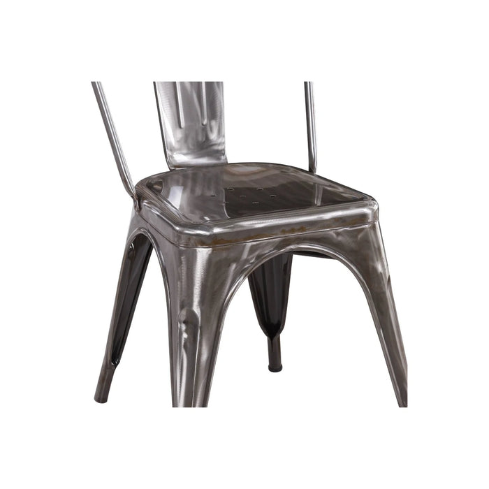 LÚZETE - SEDIA JOSEPHINE IN METALLO INVECCHIATO