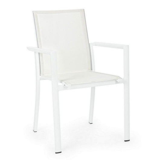 Sedia In Alluminio Bianco BIZZOTTO KONNOR CX21 Da Giardino 0662737