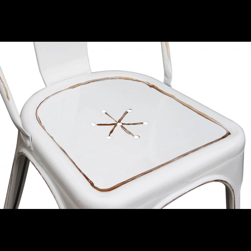 SEDIA LOLA BIANCO ANTICO