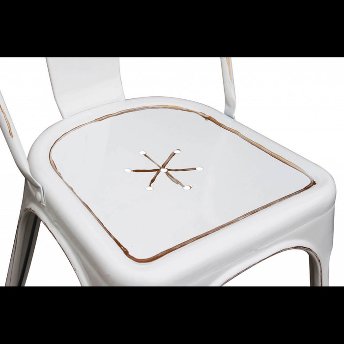 SEDIA LOLA BIANCO ANTICO