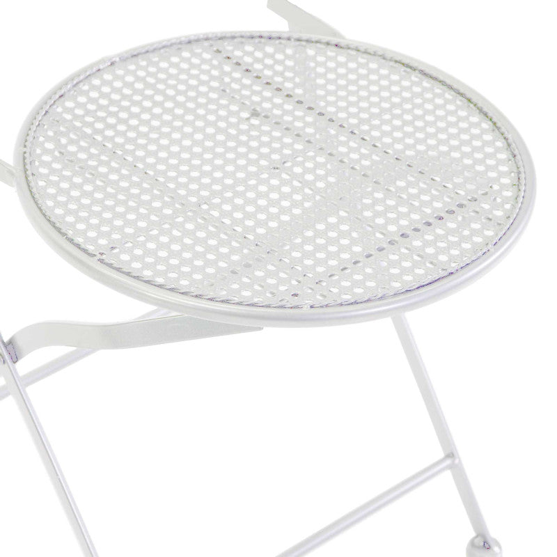 Sedia metallo Leila bianco cm 50x41h45/94