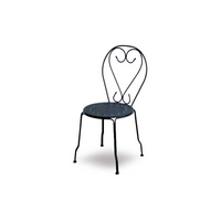 Sedia metallo new old antracite chiaro cm 41x48h90