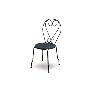 Sedia metallo new old antracite chiaro cm 41x48h90