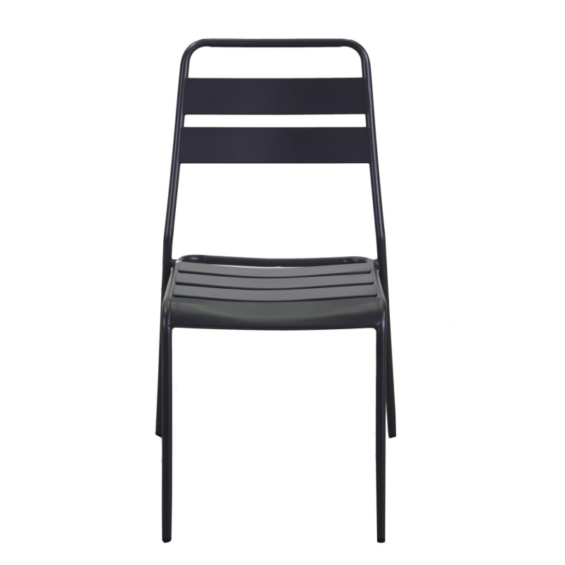 Sedia metallo Rovigo antracite cm 50x54h42/87