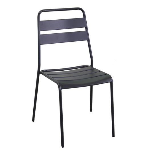 Sedia metallo Rovigo antracite cm 50x54h42/87