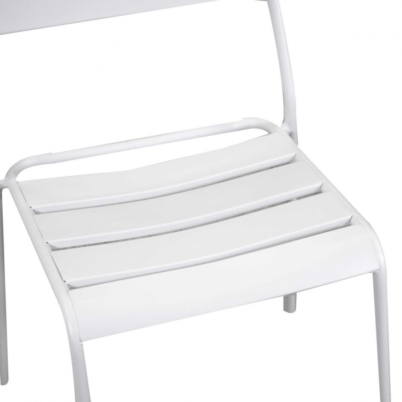 Sedia metallo Rovigo bianco cm 50x54h42/87