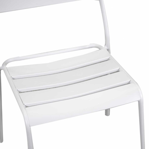 Sedia metallo Rovigo bianco cm 50x54h42/87