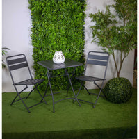 Sedia metallo rovigo pieghevole antracite cm 44x53h45/86