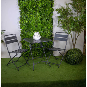 Sedia metallo rovigo pieghevole antracite cm 44x53h45/86