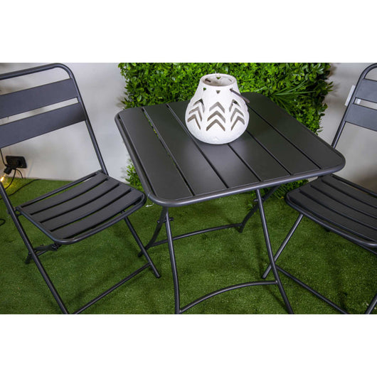 Sedia metallo rovigo pieghevole antracite cm 44x53h45/86