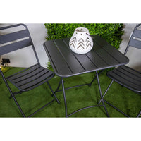 Sedia metallo rovigo pieghevole antracite cm 44x53h45/86